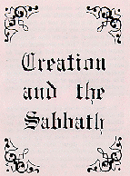 Creation and the Sabbath Booklet Cover