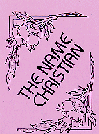 The Name Christian Booklet Cover