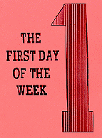 The First Day of the Week Booklet Cover