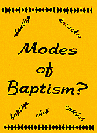 Modes of Baptism Booklet Cover