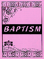 Baptism Booklet Cover