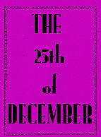 The 25th of December Booklet Cover