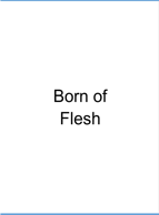 Born of Flesh Booklet Cover